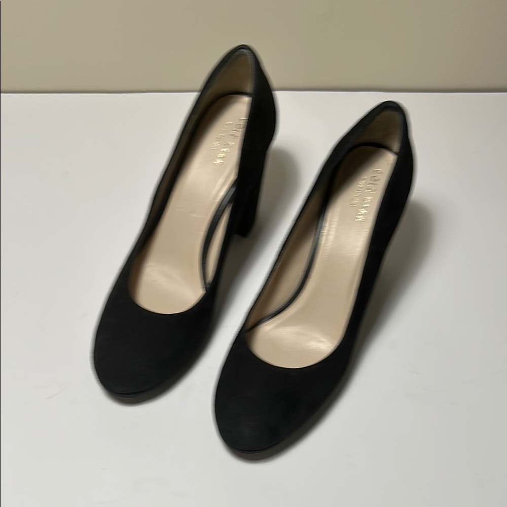 Cole Haan Black Stiletto Heels Suede